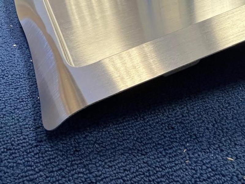 OUTLET Beschadigd!  Ausmann Oder Blue 1,5 rvs spoelbak 100x51cm vlakbouw en opbouw met afdruipgedeelte 1208972449