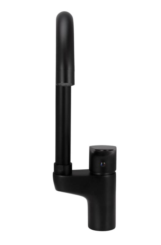 Aquanello Casa Keukenmengkraan Zwart met Bovenhendel BL-1202-CS