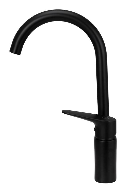 Aquanello Casa Keukenmengkraan Zwart met Bovenhendel BL-1202-CS