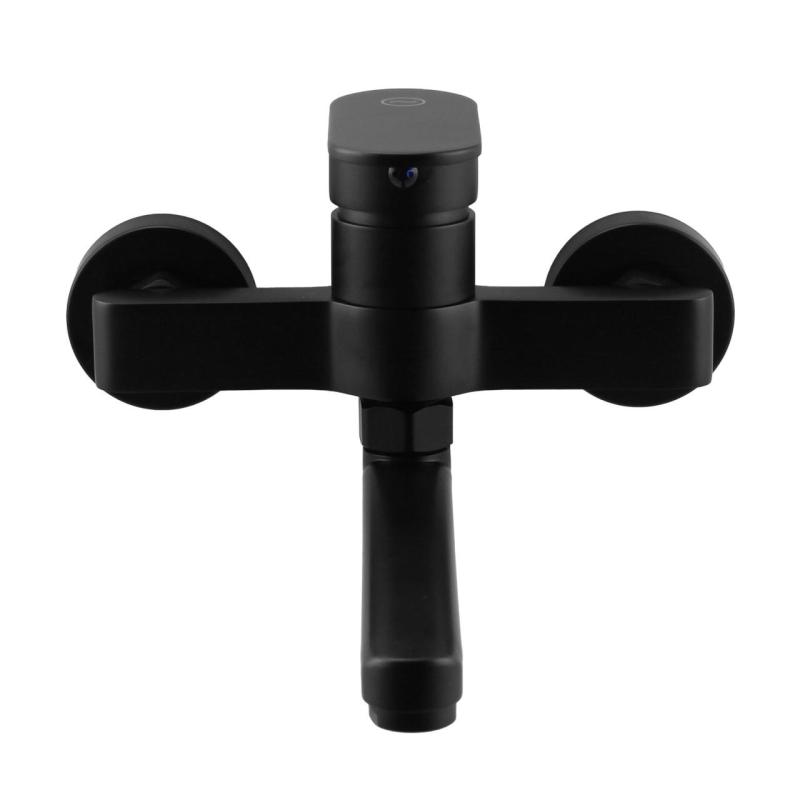 Aquanello Casa Eenhendel Keuken Muurkraan Zwart met uitloop 15 cm BL-1415-CS