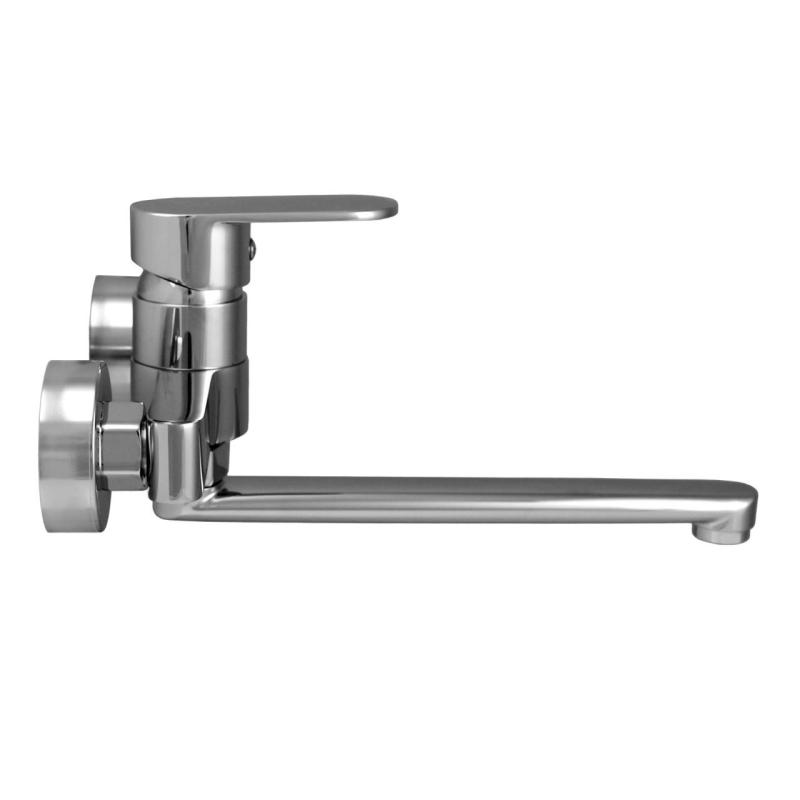 Aquanello Casa Eenhendel Keuken Muurkraan Chroom met uitloop 25 cm CR-1425-CS