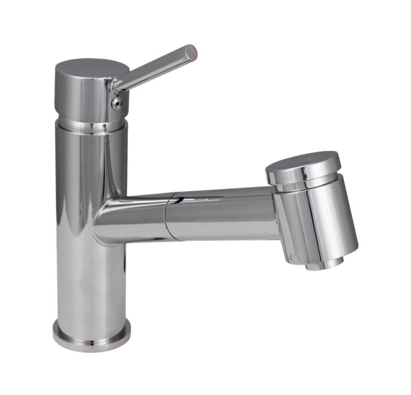 Aquanello Voss Keukenmengkraan Chroom met Uittrekbare Uitloop en Sproeifunctie CR-7200-VS