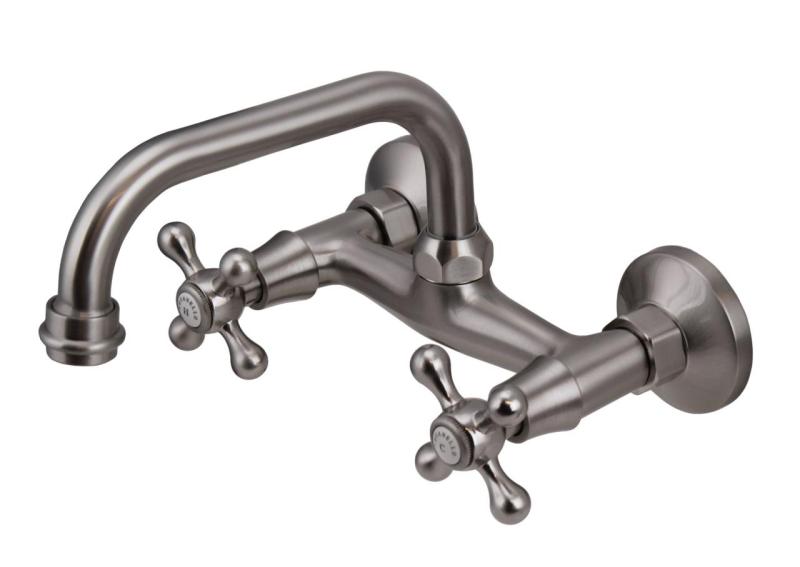 Aquanello Heritage Ascot Klassieke Keuken Muurkraan Boven Uitloop RVS NB-4110-HA