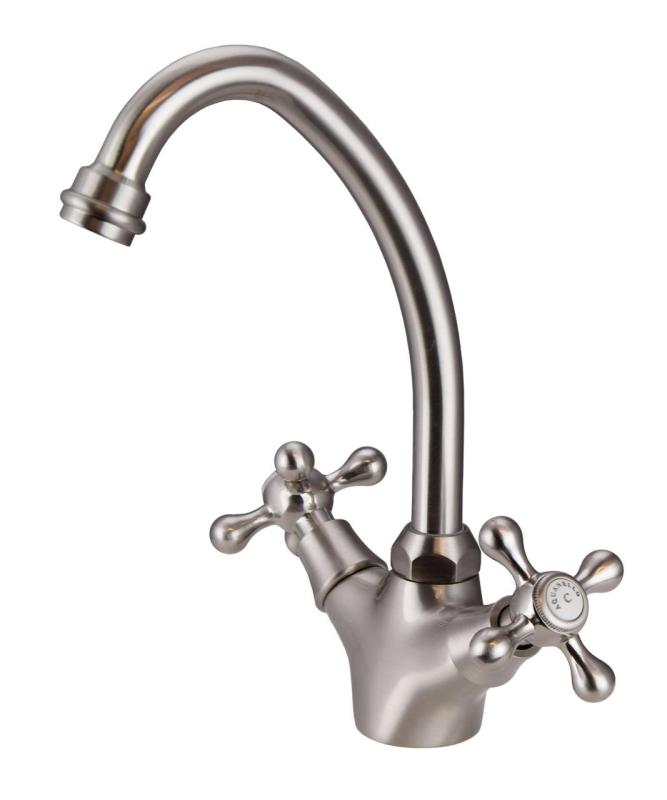 Aquanello Heritage Ascot Klassieke Keuken Nostalgische Keukenkraan RVS NB-4004-HA
