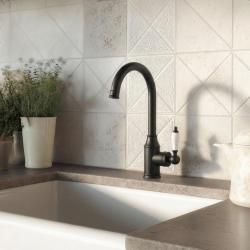 Aquanello Heritage Manor Klassieke Keuken Nostalgische Keukenkraan Zwart BL-9001-HM