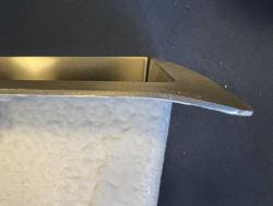 OUTLET Hoeken gebogen Ausmann Turt grote gun metal spoelbak pvd antraciet PVD 79x50mm met kraangat onderbouw vlakbouw en opbouw 1208972569