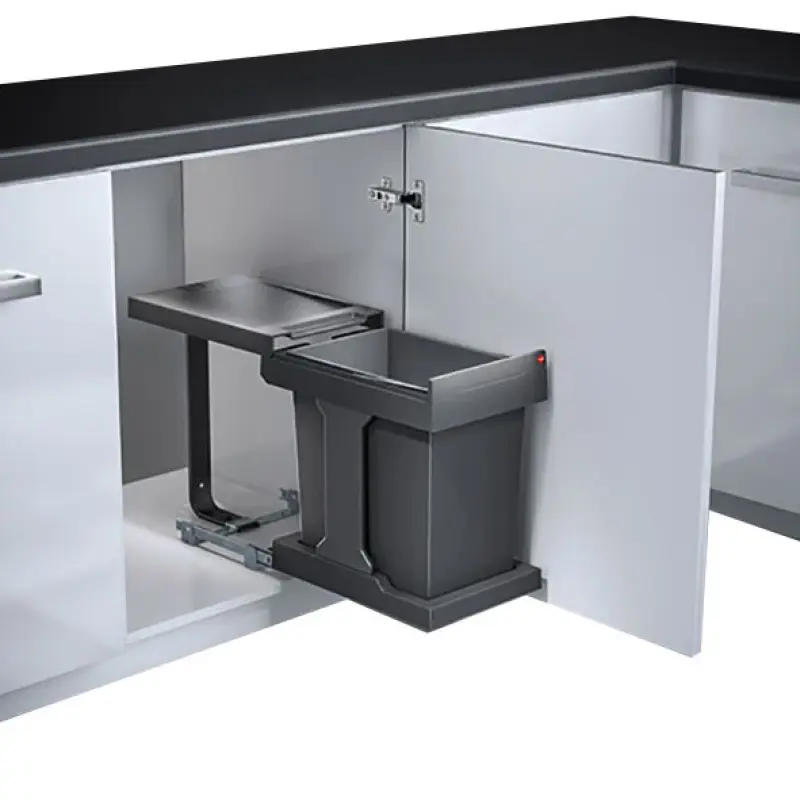 Hailo Solo inbouw Afvalemmer vanaf kastmaat 30cm 2324