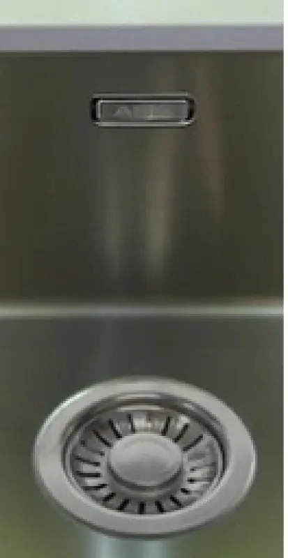 ABK Baronga rvs spoelbak 54x53cm met kraangatbank vlakinbouw BAR50FKVI