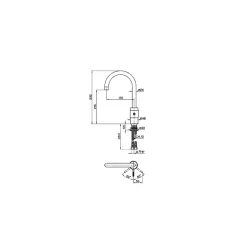 Cisal Step Keukenmengkraan chroom ST00053021